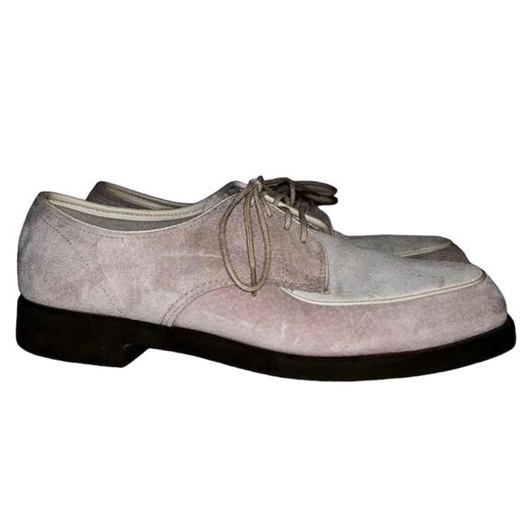 Hush-puppies Men's Pink and Cream Oxfords - Picture 1 of 8